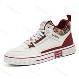 ADVBRIDGE  -  Autumn Fashion Embroidery Low Top Casual Shoes for Men Retro Versatile Comfortable Non Slip Wear Resisdent Lace Up Sneakers