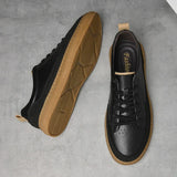 ADVBRIDGE  -  Luxury Brand Men's Shoes Italian High Quality Leather Casual Shoes New Business All-match Men Sneakers Non-slip Skateboard shoes