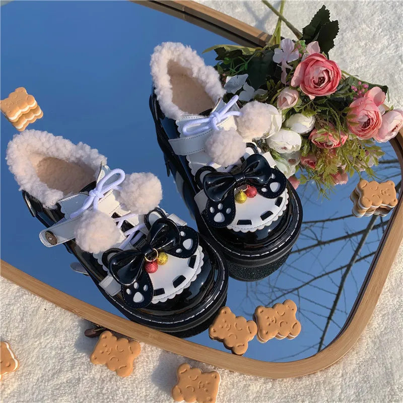 Advbridge Lolita Original Four Seasons Lolita Big Head Shoes Sweet Girl Student Campus Tea Party Single Shoes