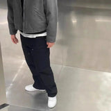 Advbridge knee canvas lumberjack trousers tide cargo pants men  jeans  men pants