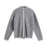 Advbridge Autumn Clothing Men's Light Luxury Knitted Zipper Cardigan Long Sleeve Streetwear Korean Popular Fashion Retro Knitwear M-3XL