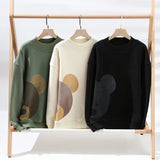 Advbridge Men Warm Round Neck Pullover Sweatshirt Hoodies Free Shipping Autumn Winter Austrian Grain Fleece Thickened Oversize Print Tops