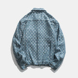 Advbridge Autumn New Men's Colorful Denim Clothes Trendy and Handsome Youth Jackets, Loose Sequin Tops
