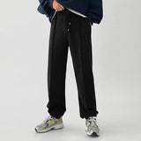 Advbridge Casual Solid Pocket Men Loose Sweatpant Streetwear Legging Clothing Sports Male Mid Waist Drawstring Training Pants Jogger