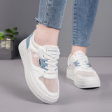 ADVBRIDGE  -  Little white shoes women 2025 breathable mesh surface women's shoes casual sports shoes with thick soled student board shoes