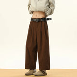 ADVBRIDGE  -  Black Casual Pants Men Fashion Wide Leg Pants Men Japanese Streetwear Hip-hop Loose Straight Pants Mens Trousers S-2XL