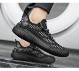 ADVBRIDGE  -  Fashion Mens Casual Shoes Summer Lightweight Flying-Woven Running Sport Shoes Male Mesh Breathable Soft Soled Comfort Sneakers