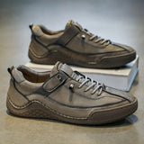 ADVBRIDGE  -  Designer Shoes Men Fashion Spring Autumn Large Men's Casual Shoes Leather Shoe Fashionable Handmade Man Shoes Sneakers Men