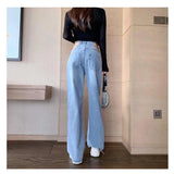 Advbridge Sexy Hollow Out Chain Streetwear Jeans for Women Summer High Waist Harajuku Straight Denim Pants Korean Y2K Jeans 23A30210