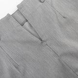 ADVBRIDGE  -  Trendy Office Lady Gray Versatile Half Skirt 2024 Casual High Waisted Zipper Straight Split Midi Skirts Temperament Outfits