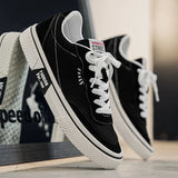 ADVBRIDGE  -  Summer Pink Canvas Shoes For Man Large Size 48 Korean Trendy Men's Vulcanize Shoes Low Top Lace-up Skateboarding Sneakers Male