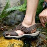 ADVBRIDGE -  Men Sandals Soft Comfortable Non-Slip Men Shoes Comfortable Beach Sandals Men's Sandal Summer New Casual Flat Shoes Slippers