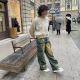 Advbridge Streetwear New Stylish Three-dimensional Pocket Washed Baggy Jeans Men Y2K Gothic Retro Popular Casual High Waist Wide Leg Pants