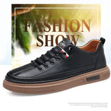 Advbridge Men's shoes spring and autumn style 2024 new trend versatile men's casual shoes board shoes leather soft sole breathable leather