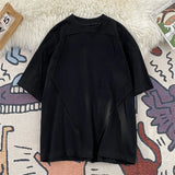 ADVBRIDGE  -  Men Oversized Fit Short Sleeve T-shirt Solid Loose Hip Hop Fitness T Shirt Summer Gym Bodybuilding Tops Tee Clothing Q271