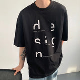 Advbridge Spring Summer Loose Men's T-shirt Korean Style Casual Round Collar Letter Printed Short Sleeved Male Tops 2024 New Fashion