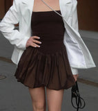 ADVBRIDGE  -  Spring Slim Temperament Dress Sexy Perspective Sling Hip Women's Short Skirt