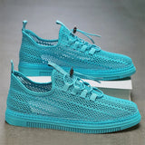 ADVBRIDGE  -  Fashion Breathable Walking Mesh Flat Shoes Sneakers Men Shoes Men Casual Shoes