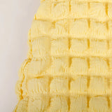 ADVBRIDGE  -  Autumn Yellow Sexy Open Back Popcorn Texture Short Dress Skinny High Waist Hipster Mini Dress Women Elegant Club Streetwear