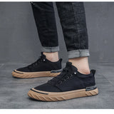 Advbridge Men Casual Shoes Breathable Ice Silk Canvas Shoes Outdoor Comfort Slip on Flat Vulacnized Sneakers for Men Zapatillas De Hombre