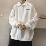 Advbridge 2025 Autumn Japanese Polo Sweatshirts Men Casual Waffle Turn-down Collar Sweatshirt High Street Long Sleeve Tops New in Hoodie