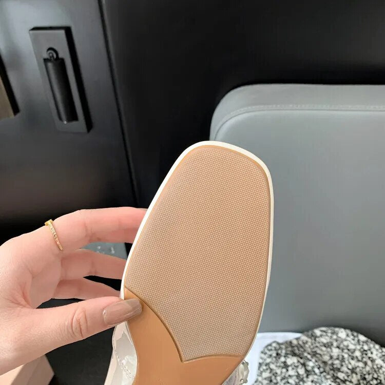 Advbridge New Spring Mary Jane Shoes Casual Shoes Chunky Heels Shoes for Women Square Toe Women Pumps Zapatos Mujer Large Size 34-43