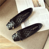 Advbridge 2024 Spring Summer Shoes Women Flats Square toe Soft Ladies Brand Shoes Fashion Ballet Flats Black Gold ZH2496
