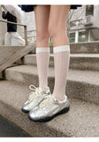 ADVBRIDGE  -  Summer New Color Breathable Soft Sole Comfortable Women Shoes Crescent Insole Height Lace Pearl Casual Sneakers