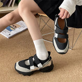 ADVBRIDGE  -  Women's Retro Fashion Casual Thick Soled Mary Jane Shoes New Autumn Versatile Shallow Mouth Comfortable Chunky Single Shoes
