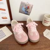 ADVBRIDGE  -  Women's Casual Shoes Cute Kitten Embroidery Soft Bottom Non-slip Comfortable De Training Shoes New Hundred Fashion Plate Shoes