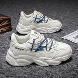 Advbridge Breathable Mesh Mens Sneakers Sports Running Platform Comfortable Casual Chunky Shoes Lace-up Athletic Designer Male Footwear