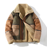 Advbridge PU Jacket Men's Autumn Winter Thickening High-end Brand Leather Jacket / Plus Velvet Thickening Fashion Large Size Khaki Man