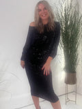 ADVBRIDGE  -  New Women's Holiday Party Cocktail Party Sparkling Sequined Dress Fashion Temperament Elegant Sexy Sequined Evening Dress