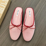 ADVBRIDGE  -  Red New Women Flat Shoes Fashion Shallow Slip On Ladies Elegant Ballerinas Shoes Soft Flat Heel Outdoor Casual Mary Jane S