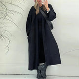 Advbridge Trend Thickness Korean Overcoats Autumn New Women Long Sleeve Solid Color Winter Jacket Elegant Long Sleeve Woolen Coats