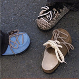 ADVBRIDGE  -  French platform shoes women's 2025 spring and summer new retro baotou heightened half slippers