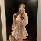 Advbridge Women's Long Sleeve Dresses Korean Style Female Dress Mesh Ruffle Clothing Fashion Summer 2025 Curvy G Sensual Sexy X Aesthetic