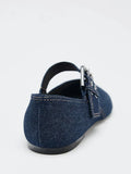 ADVBRIDGE  -  Spring New Blue Retro Denim Flat Shoes round Toe Slip-On Women's Ballet Style Casual Footwear Comfortable Flats for Ladies