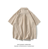 ADVBRIDGE  -  Small Fresh Hong Kong Style Sub-shirt Short-sleeved Shirt Men