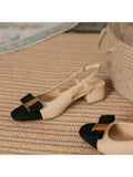 Advbridge Lady Sandals Elegant High Heels Women Summer New Shoes Buckle Toe Mules Shoes Thick Heels Platform Sandals Shoes Female Office
