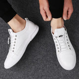 ADVBRIDGE  -  Genuine Leather Mens Casual Shoes Luxury Brand Black Outdoor Formal Shoes Men Man Fashion Simple Male Footwear Men Sneakers
