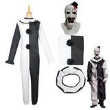 Advbridge Art The Clown Cosplay Movie Terrifier 2 Art The Clown Cosplay Costume Jumpsuit Mask Halloween Costumes Mask for Men Women