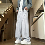 ADVBRIDGE  -  Black Casual Pants Men Fashion Oversized Wide Leg Pants Men Sweatpants Streetwear Loose Straight Joggers Pants Mens Trousers