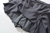 Advbridge -  Women Frill Hem Tiered Mini Skirt With Underpants