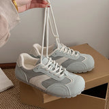 ADVBRIDGE  -  Round Toe Flat Casual Shoes Spring 2025 New de Trainers Women's Breathable Thin Bottom Sports Flat White Shoes