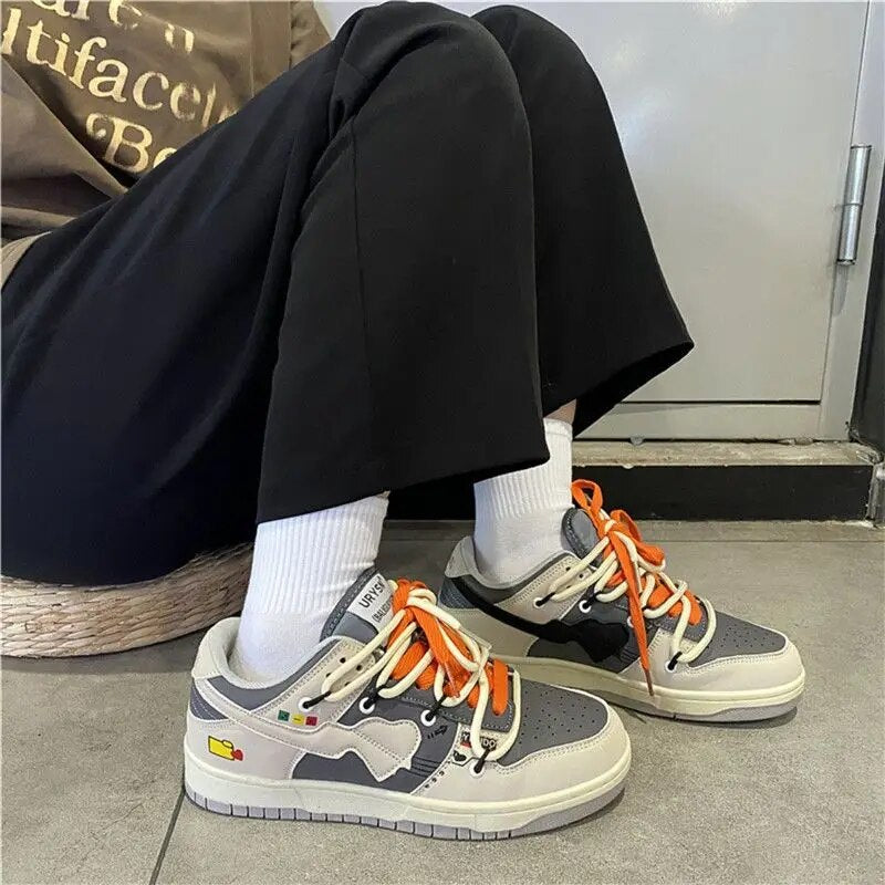 Advbridge Lightweight Fashion Mens Sneakers Mixed Color Breathable Casual Sports Womens Skateboard Shoes Comnforttable Outdoor Footwear