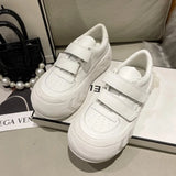 ADVBRIDGE  -  Shock Absorbing White Shoes Women's Thick-soled Fashionable All-match Flat Shoes Women's Sports Casual Shoes