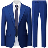 Advbridge Autumn New Men's Slim British Wedding Solid Color Dress Blazer / Male Three Piece Suit Coat Vest  Pants Trousers Waistcoat