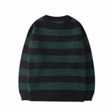 Advbridge Striped Knitted Sweater Men Women Vintage Tate Langdon Loose Sweaters Harajuku Green Warm Autumn Jumper Pullover Unisex Casual