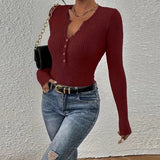 Advbridge Solid Knitted Blouse Women Sexy V-neck Single Breasted Full Sleeve Female Pullovers 2025 Spring Autumn New Lady Fashion Outwears